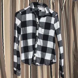 BDG White and Black Plaid